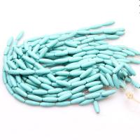 Synthetic Turquoise Beads, polished, DIY, dark green 
