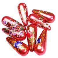 Harz Perlen Schmuck, Tropfen, DIY & verschiedene Größen vorhanden & verschiedene Stile für Wahl, rot, 50PCs/Tasche, verkauft von Tasche