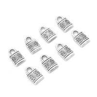 Zinc Alloy Lock Pendants, plated & DIY, metallic color plated, 10*4*1mm Approx 1mm 