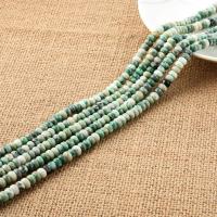 Green Spot Stone Beads, Abacus, polished, DIY, green 
