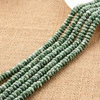 Green Spot Stone Beads, DIY, deep green 