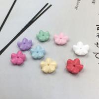 Flower Resin Beads, Leaf, DIY 8mm 