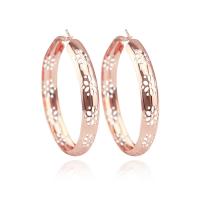 Iron Hoop Earring, plated, for woman 60mm 