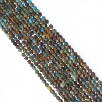 Naturelles perles Turquoise africaines, DIY, couleurs mélangées, 4*4mm, Vendu par brin
