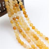 Perles Aventurine jaune , Rond, poli, DIY & normes différentes pour le choix, Vendu par brin