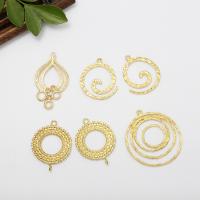 Brass Hair Accessories DIY Findings, gold color plated 