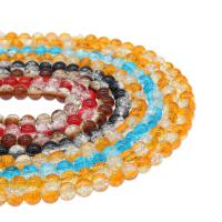 Perles quartz craquelé, Cristal craquelé, Rond, différentes couleurs et motifs pour le choix & DIY & normes différentes pour le choix, plus de couleurs à choisir, Vendu par brin