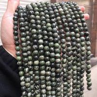 Zebra-Jaspis Perle, Grüner Zebra-Jaspis, rund, poliert, DIY & verschiedene Größen vorhanden, verkauft von Strang