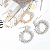 Aluminiumlegierung Tropfen Ohrring, Kreisring, plattiert, Modeschmuck & für Frau, keine, 40m, verkauft von Paar