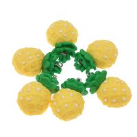 Polymer Clay Jewelry Pendants, Pineapple, DIY, yellow, 32*22*11mm 