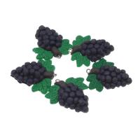 Polymer Clay Jewelry Pendants, Grape, DIY, purple, longevity34-36mm,width31-33mm 