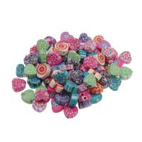 Perles bijoux Fimo , argile de polymère, coeur, DIY, plus de couleurs à choisir, 9*9*4mm Vendu par sac