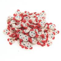 Mobile Phone DIY Decoration, Polymer Clay, Animal, white, 10*10*2mm 