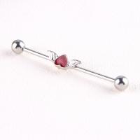 Stainless Steel Ear Piercing Jewelry, fashion jewelry & Unisex, silver color 