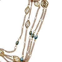 Brass Beading Chains, with enamel, plated & DIY, metallic color plated, 10*4*3mm 