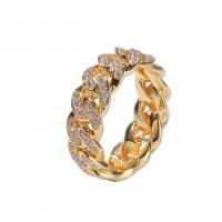 Cubic Zirconia Micro Pave Brass Finger Ring, plated, micro pave cubic zirconia & for man 8mm 