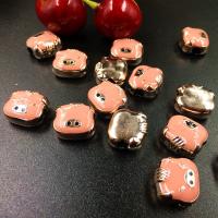 Perles en plastique ABS, cochon, vernis au four, DIY Environ 4mm, Environ Vendu par sac