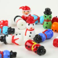 Weihnachten Lampwork Perlen, Gießerei, DIY & verschiedene Stile für Wahl, keine, verkauft von PC