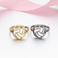 Stainless Steel Open Finger Ring, Geometrical Pattern, plated, Adjustable & fashion jewelry & for woman 