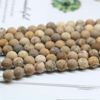 Picture Jasper Beads, Round, polished, DIY 