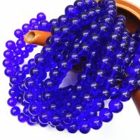 Round Crystal Beads, polished, DIY Caribbean Blue 