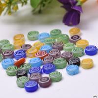 Glass Beads, Flat Round, DIY, mixed colors, 10mm 
