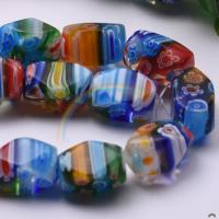 Millefiori Glass Beads, Lampwork, DIY, mixed colors, 18mm 