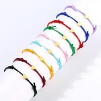 Polyester Cord Bracelet, Heart, Adjustable & fashion jewelry & for woman 160-250*6mm 
