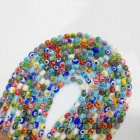 Millefiori Slice Lampwork Beads, Millefiori Lampwork, Ellipse, DIY multi-colored 