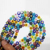 Millefiori Slice Lampwork Beads, Millefiori Lampwork, Flower, DIY multi-colored 