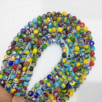 Millefiori Slice Lampwork Beads, Millefiori Lampwork, Round, DIY, multi-colored, 8mm 