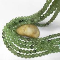 Prehnite Beads, Natural Prehnite, Round, polished, DIY green 
