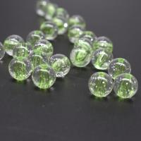 Two Tone Acrylic Beads, Round, DIY, green, 10mm Approx 2mm 