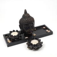 resina Buda Decoración, Cuadrado, para el hogar y la oficina, 270x160x100mm, Vendido por UD