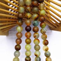 Natural Yellow Agate Beads, Round, polished, DIY 