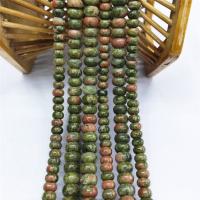 Unakit Perlen, Unakite, Abakus,Rechenbrett, poliert, DIY & verschiedene Größen vorhanden, verkauft von Strang
