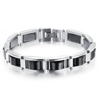 Titanium Steel Bracelet, plated, for man 220mm Approx 8.66 Inch 