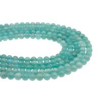 Perles amazonite, Rond, poli, DIY & normes différentes pour le choix, bleu cm, Vendu par brin