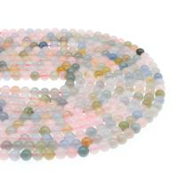 Morganit Perlen, rund, poliert, DIY & verschiedene Größen vorhanden, farbenfroh, Länge:38 cm, verkauft von Strang