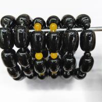Black Agate Bracelets, polished, Unisex Approx 7.5 Inch 