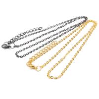 Iron Necklace Chains, fashion jewelry & DIY & Unisex 0c12*6mmuff0c45+5cm 