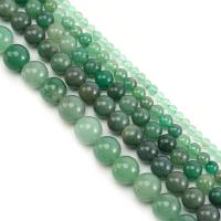 Perle en aventurine verte, Rond, durable & bijoux de mode & DIY & normes différentes pour le choix, Vendu par brin