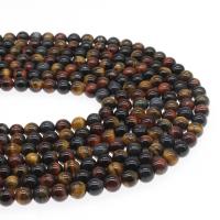 Tiger Eye Beads, Round, polished, DIY multi-colored 