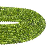 Peridot Perlen, Peridot Stein, rund, poliert, DIY & verschiedene Größen vorhanden, grün, verkauft von Strang