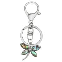 Brass Key Chain, Dragonfly, plated, durable & hardwearing 