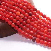 Natural Lace Agate Beads, Red Agate, Round, polished, DIY red cm 