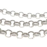Stainless Steel Rolo Chain, plated, DIY silver color 
