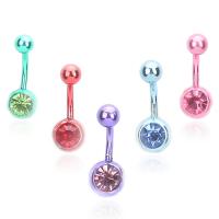 Stainless Steel Belly Ring, plated, for woman 