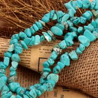 Perles en Turquoise naturelle, pepite, DIY, bleu, 8-12mm cm, Vendu par brin