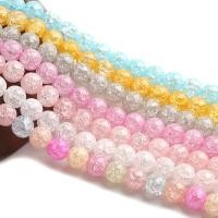 Perles quartz craquelé, Cristal craquelé, Rond, poli, différentes couleurs et motifs pour le choix & DIY & normes différentes pour le choix, plus de couleurs à choisir pouce, Vendu par brin